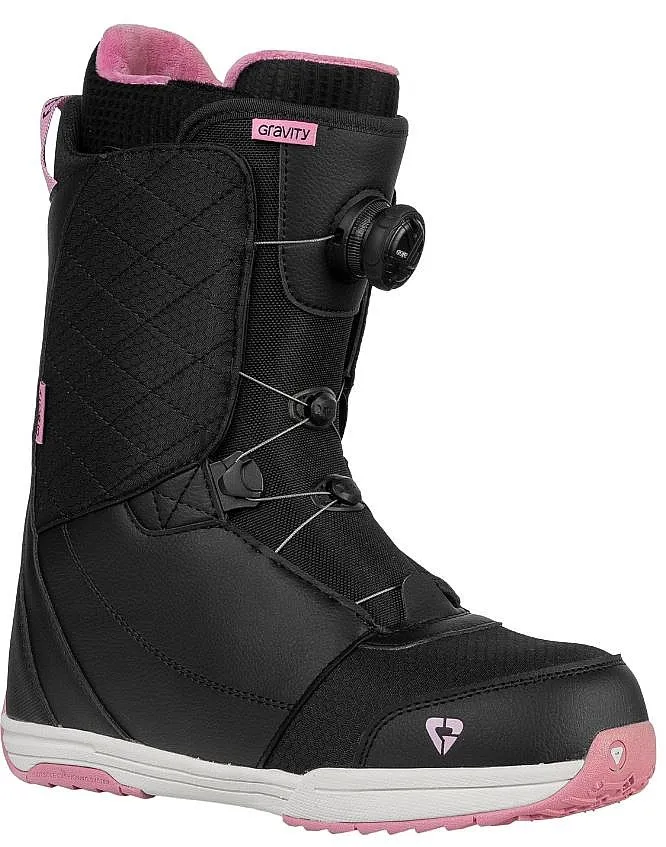 shoes Gravity Aura Atop Boa - Black/Rose - women´s