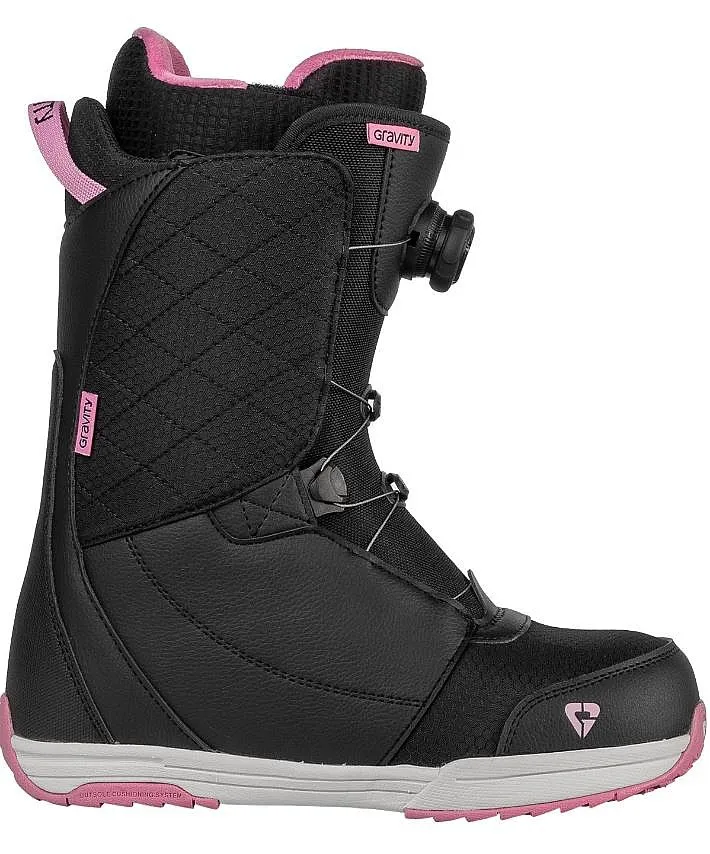 shoes Gravity Aura Atop Boa - Black/Rose - women´s