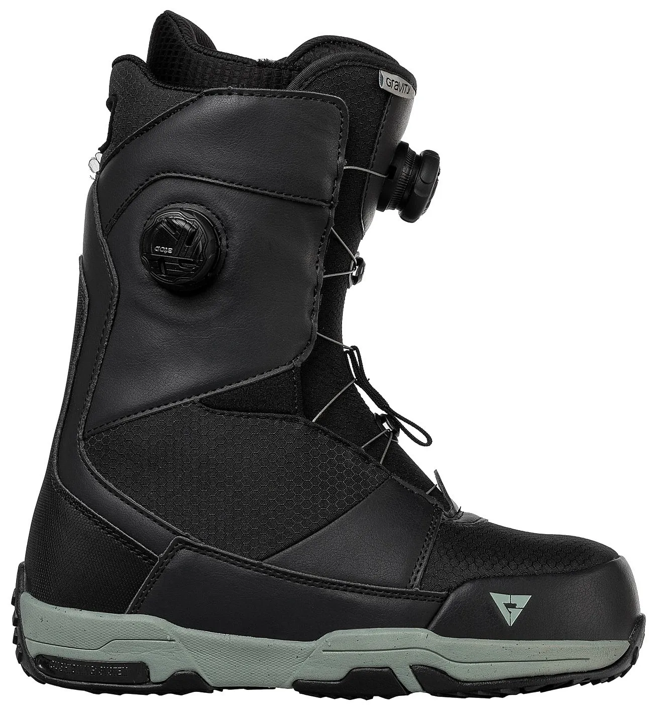 shoes Gravity Manual Dual Atop Boa - Black/Sage - men´s