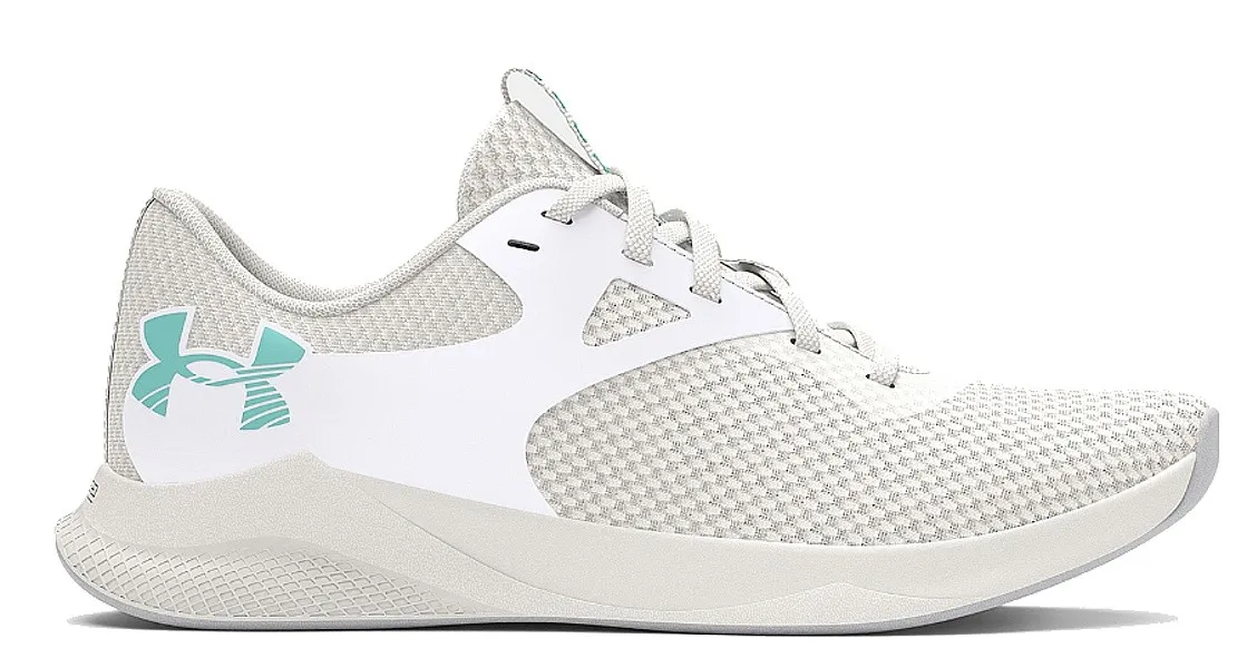 shoes Under Armour Charged Aurora 2 - White/White Clay/Radial Turquoise - women´s