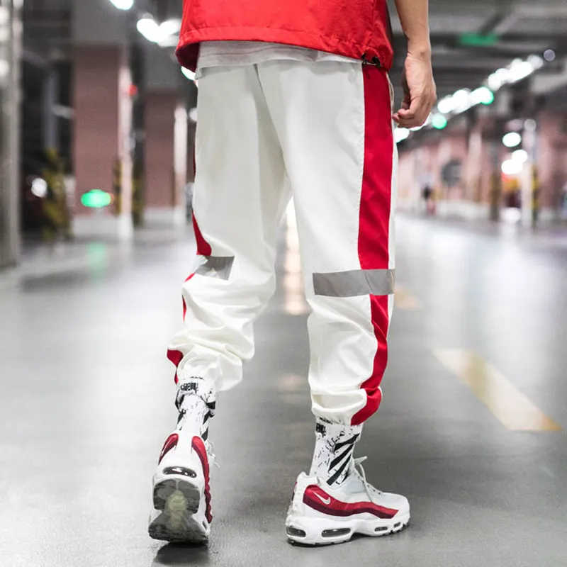 Side Striped Reflective Joggers