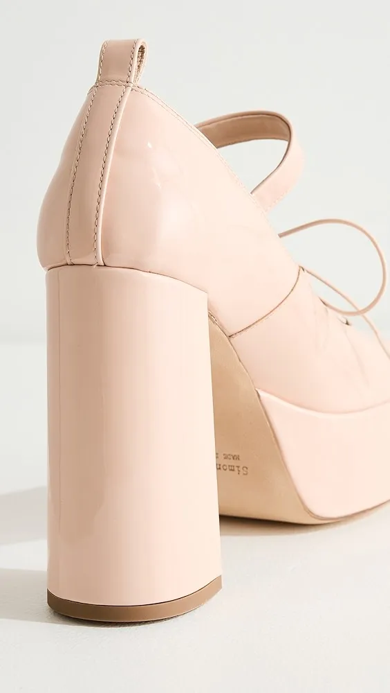 Simone Rocha   Heart Toe Platform Laceup Ballerina Heels 