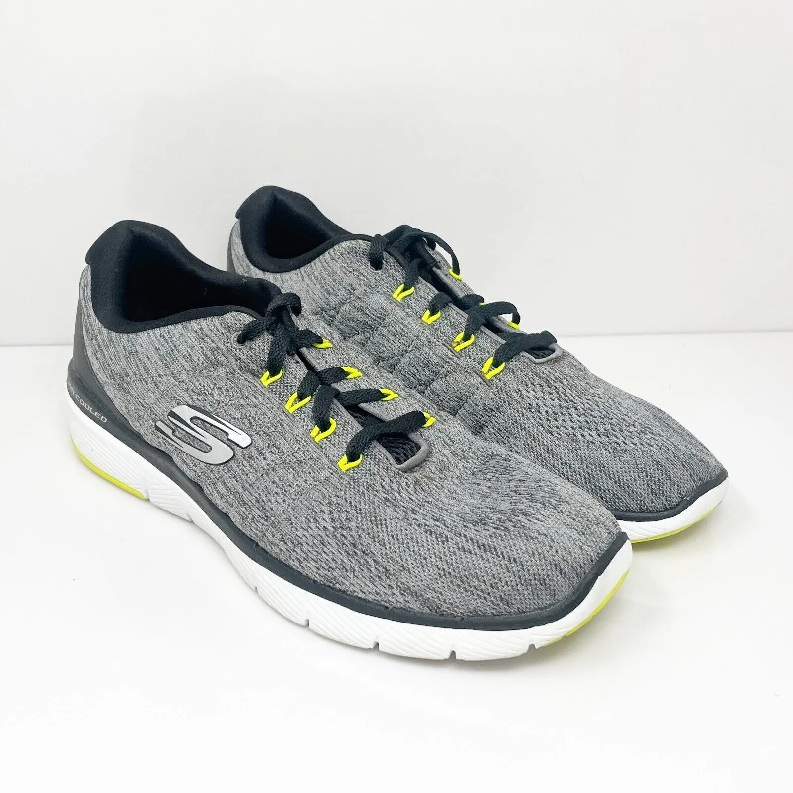 Skechers Mens Flex Advantage 3.0 52957 Gray Running Shoes Sneakers Size 10