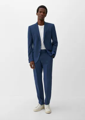 Slim fit: Stretchy suit trousers