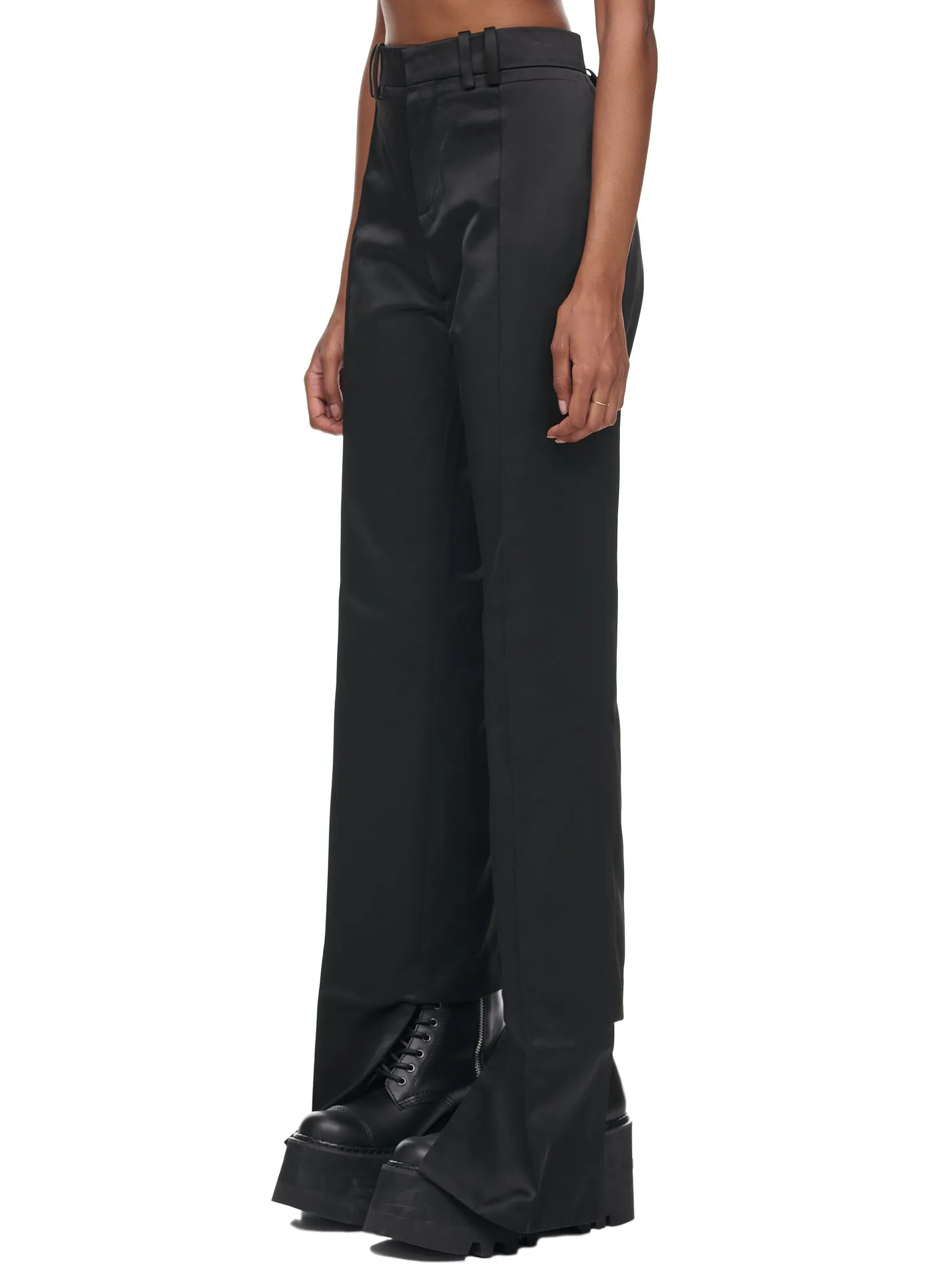 Slinky Trousers (STW-BLACK-SATIN)