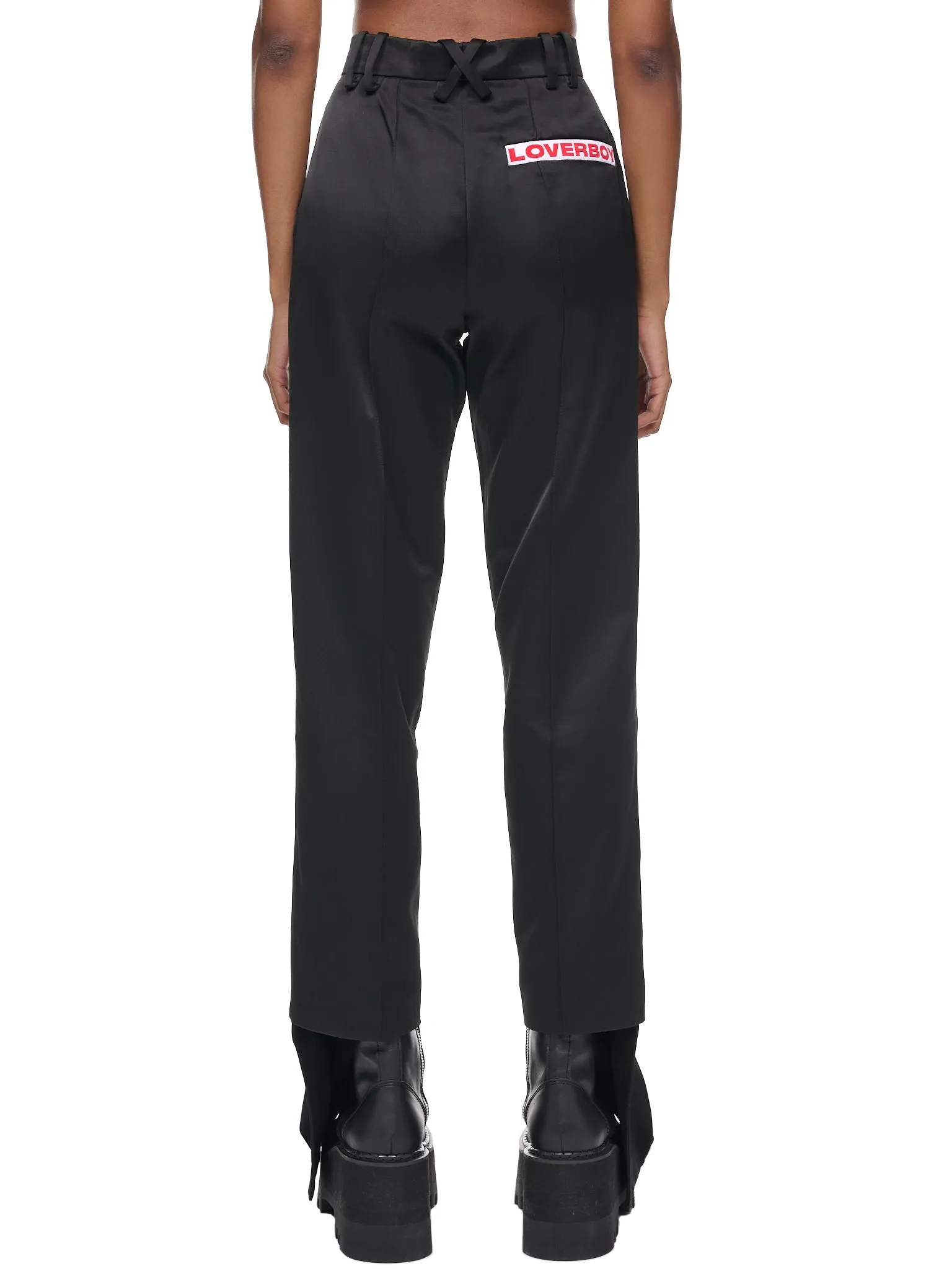 Slinky Trousers (STW-BLACK-SATIN)