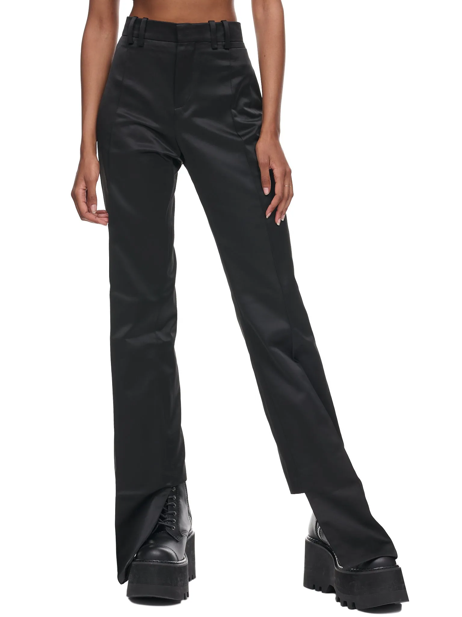 Slinky Trousers (STW-BLACK-SATIN)