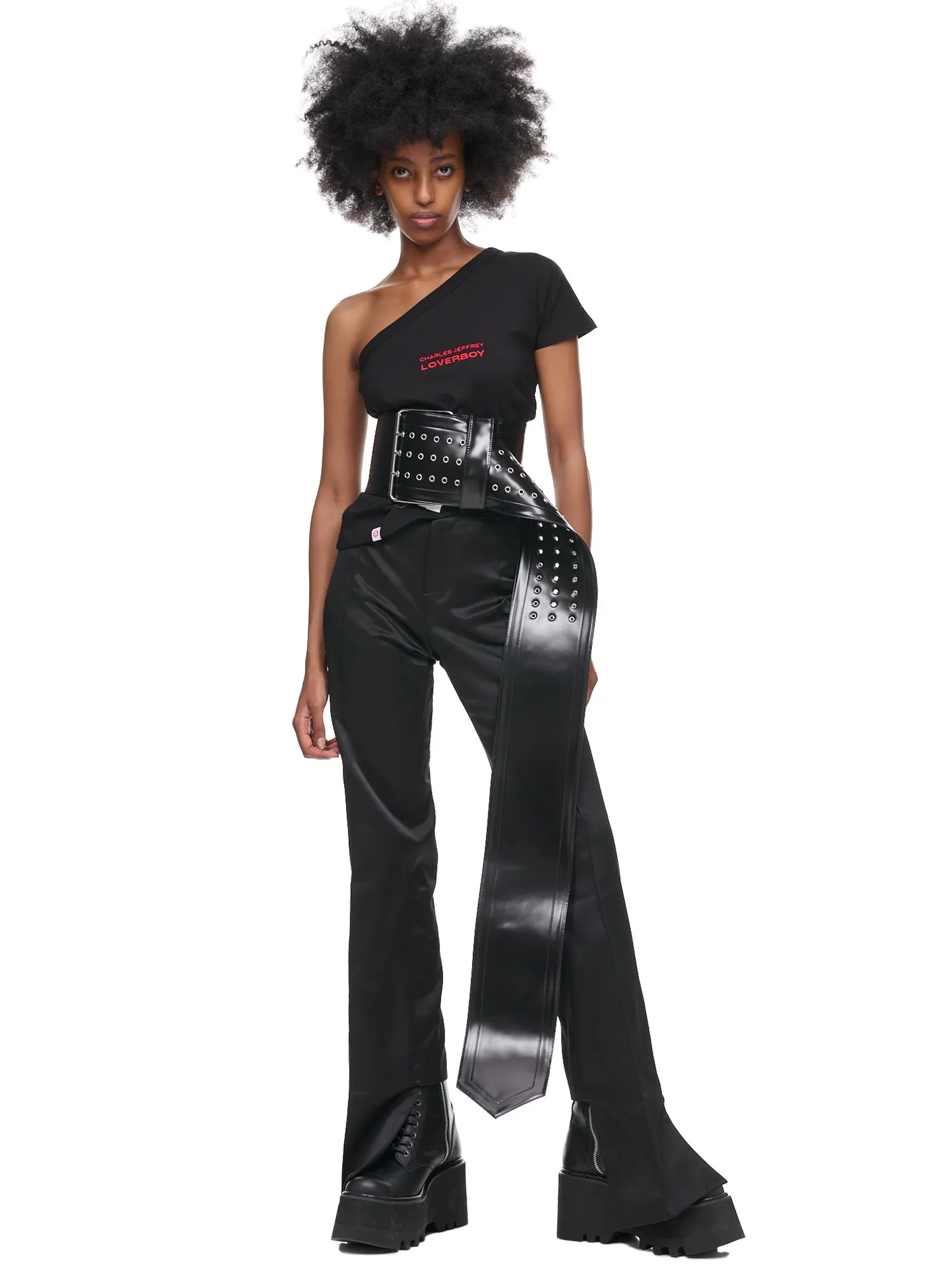 Slinky Trousers (STW-BLACK-SATIN)