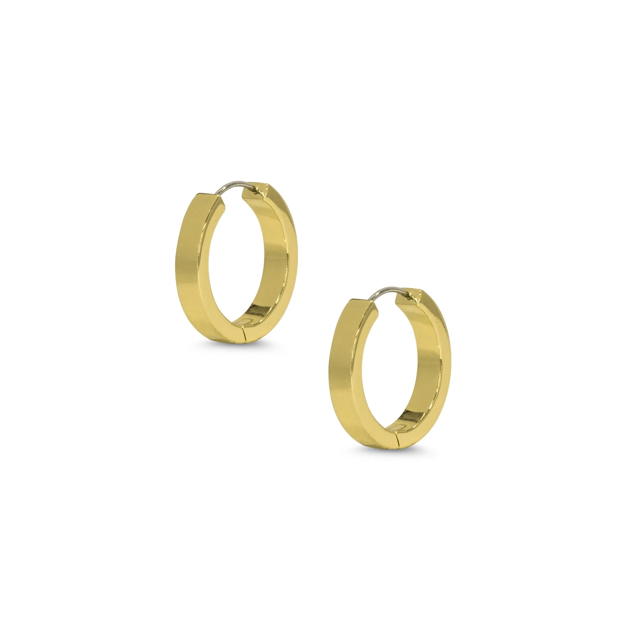 Small Flat Hoop Earrings