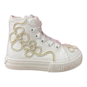 LKED4170 White Zahra Girls' Sneakers