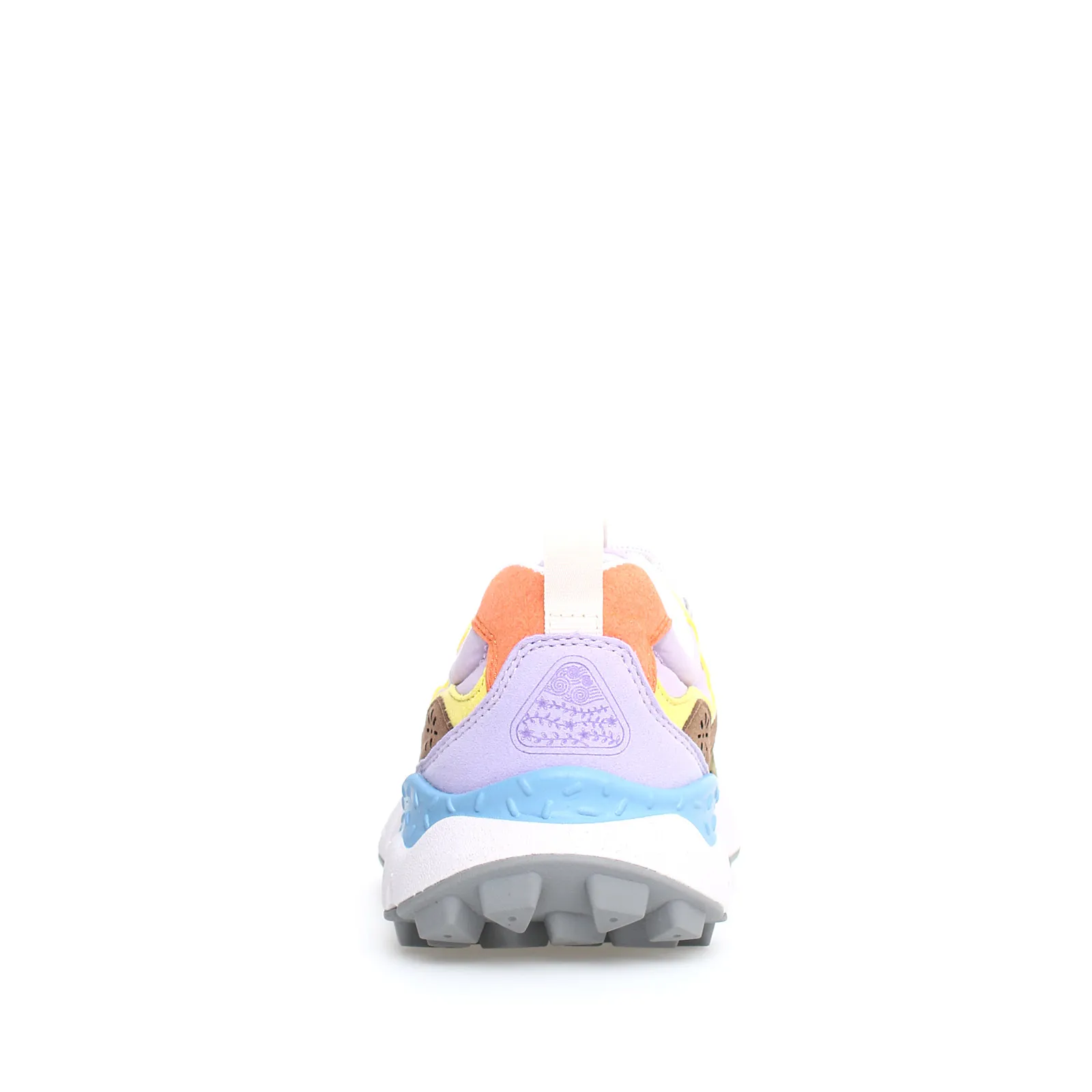 Orange Suede and Lilac Fabric Yamano Sneakers