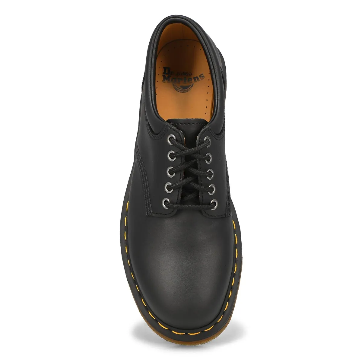 8053 5-Eye Black Leather Oxfords