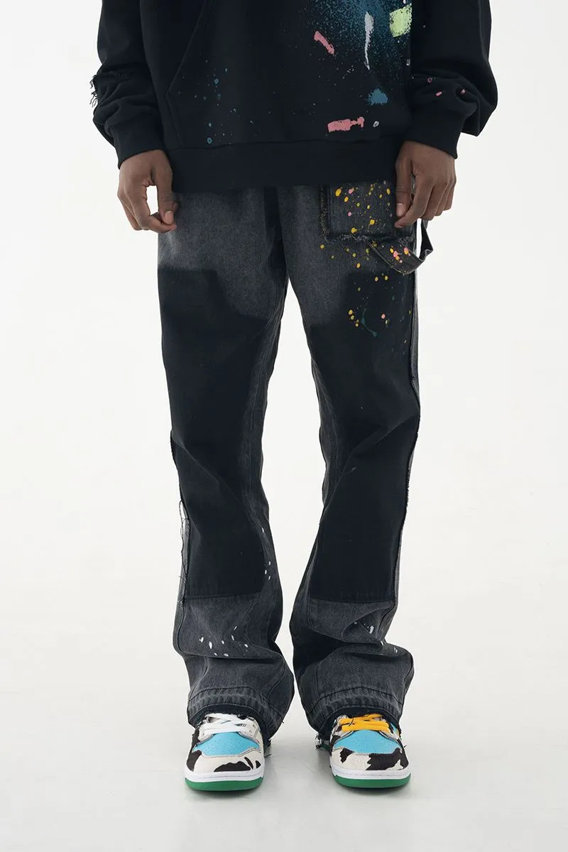 Splash Ink Flared Trousers