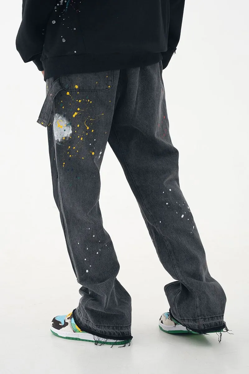 Splash Ink Flared Trousers