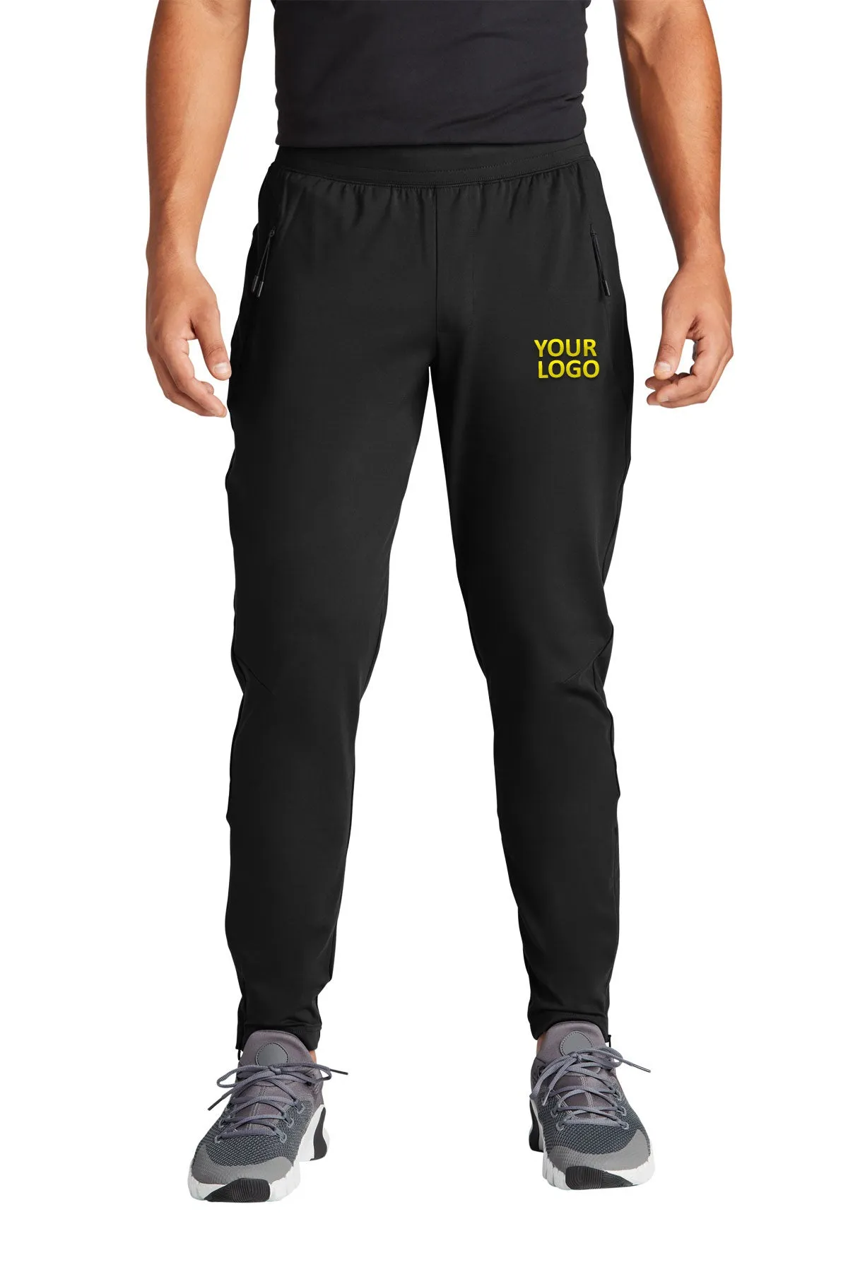 Sport-Tek Circuit Branded Joggers, Deep Black