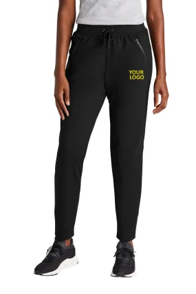 Sport-Tek Ladies Circuit Branded Joggers, Deep Black