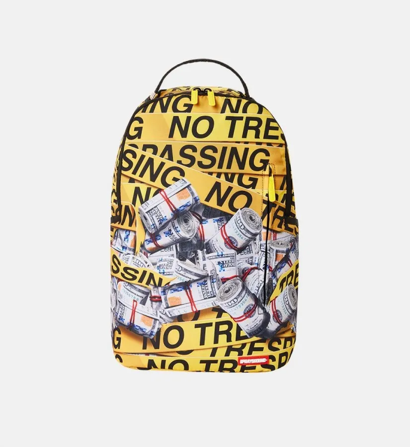 Sprayground Backpack DLXSR B5371 - Money Stashed No Trespassing