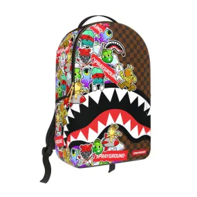 Sprayground Sticker Bomb DLXSV Backpack - B5798 - Urban Fashion Backpack