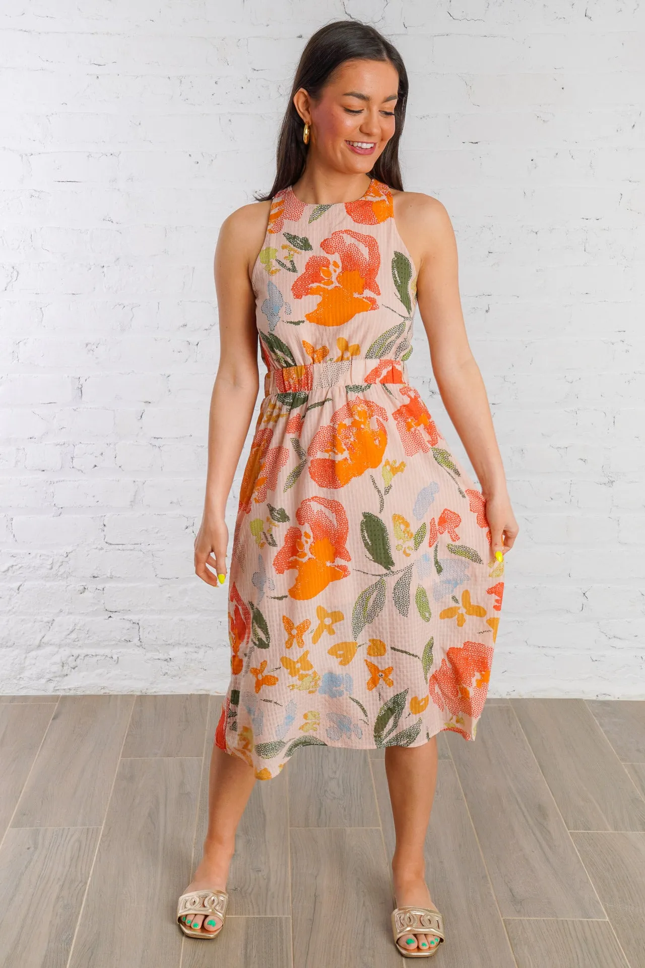 Spring Floral Party Dress