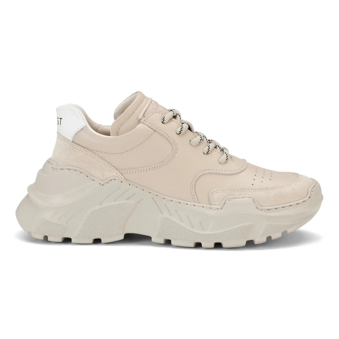 Sprint Leather Beige Chunky Sneakers