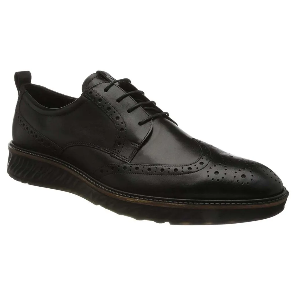 St.1 Hybrid Full Grain Leather Men's Brogue Derby Shoes