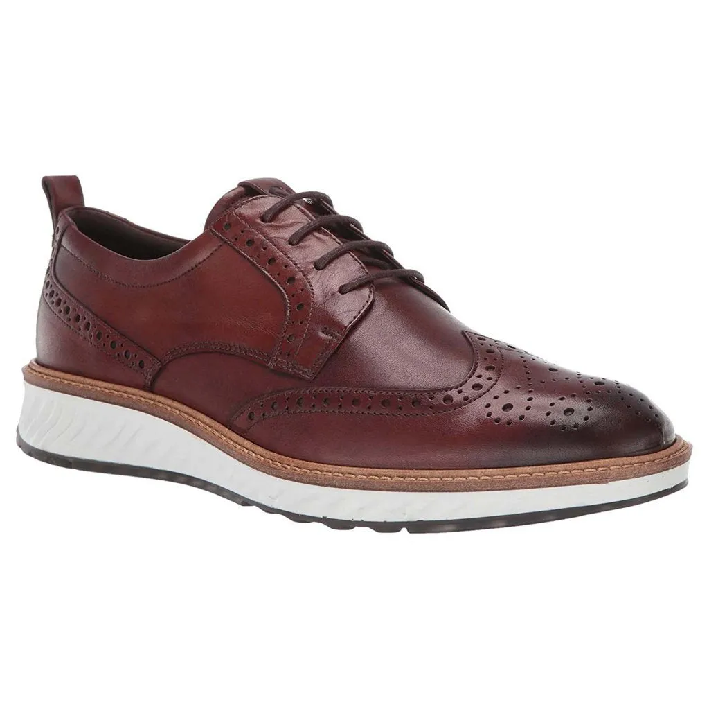 St.1 Hybrid Full Grain Leather Men's Brogue Derby Shoes