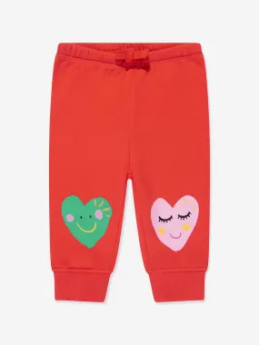 Stella McCartney Baby Girls Heart Joggers in Red