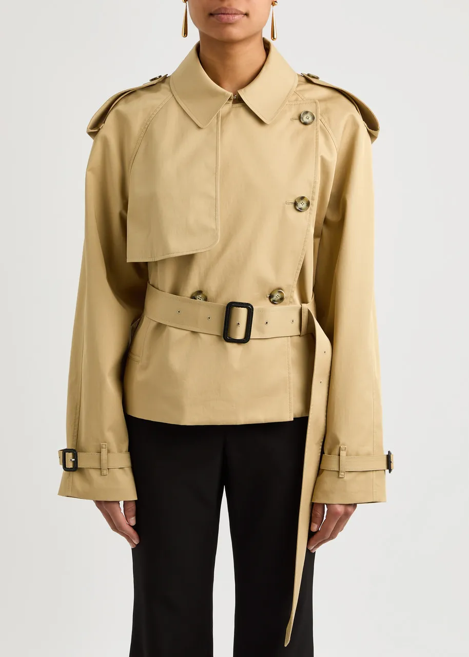 Stella McCartney Short Cotton Trench Coat