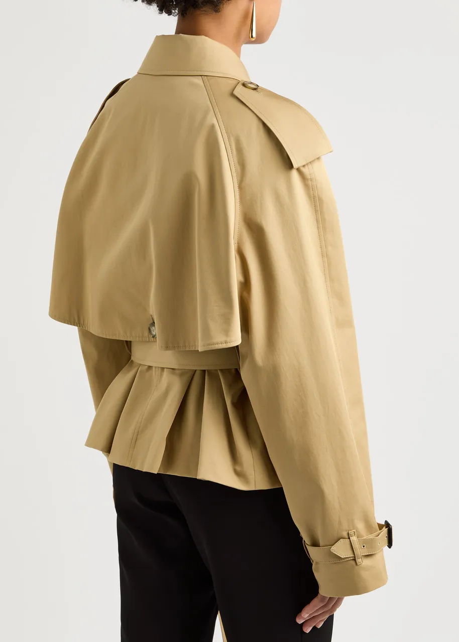 Stella McCartney Short Cotton Trench Coat