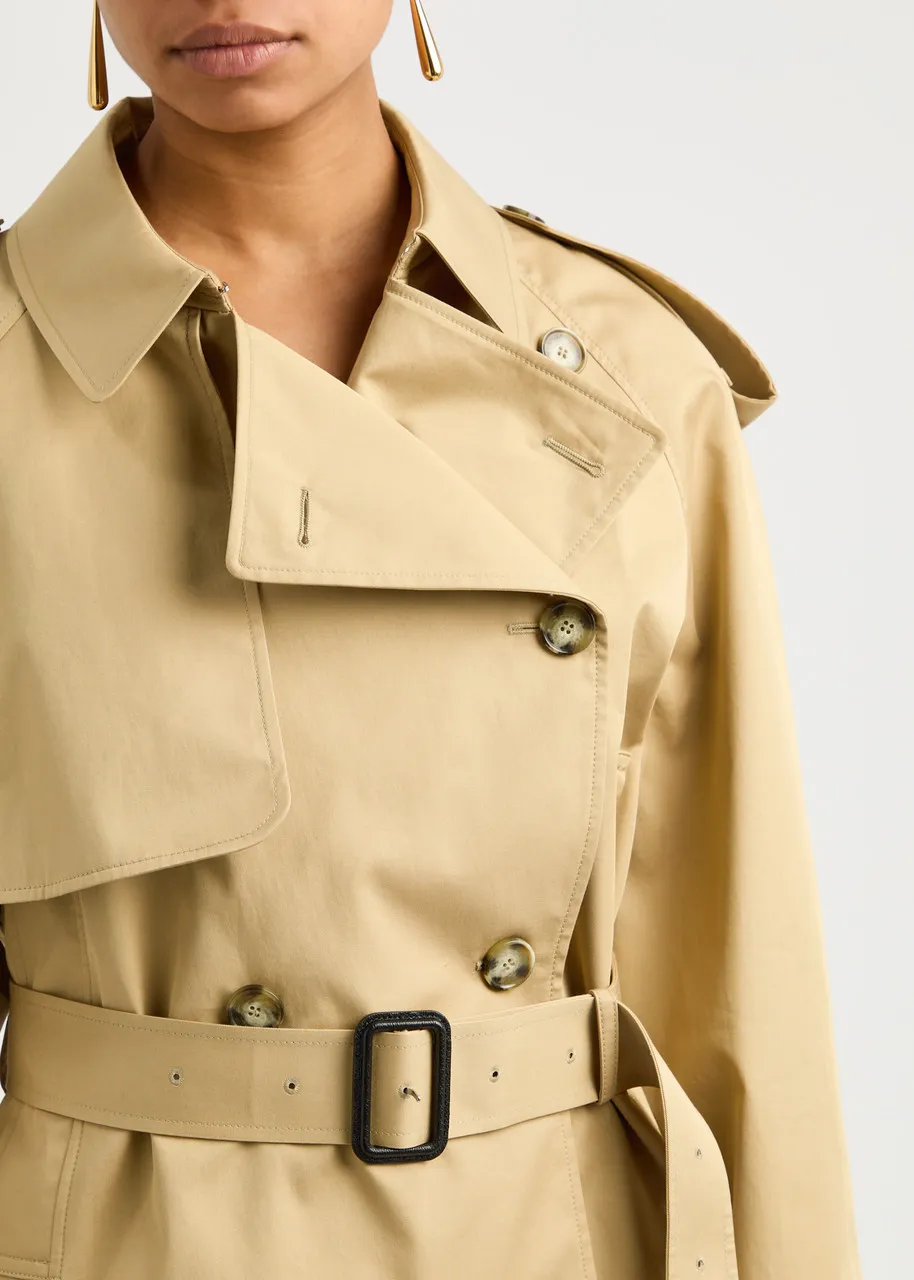 Stella McCartney Short Cotton Trench Coat