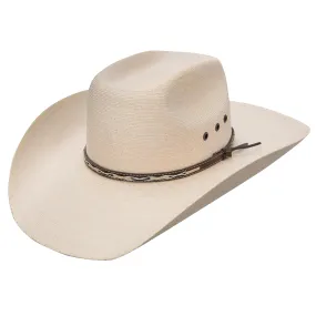 Stetson Hat with Square Eyelets and Palm Leaf Design