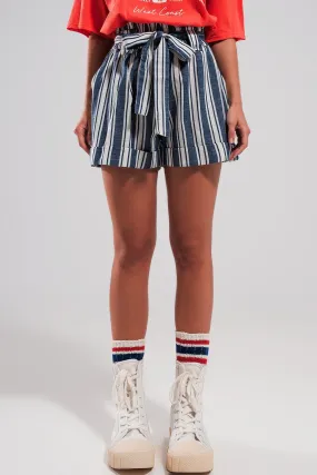 Stripe Knit Shorts