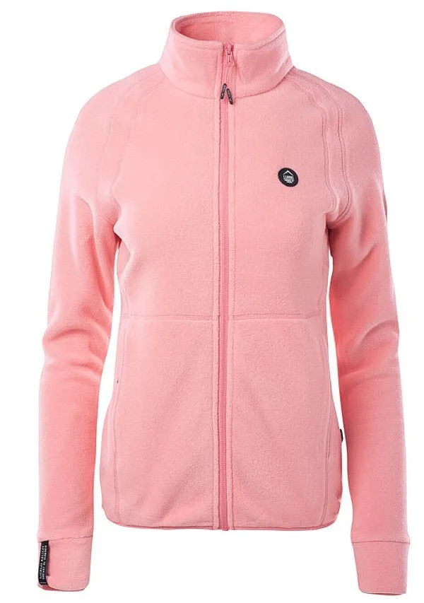 sweatshirt Elbrus Riva Polartec Zip - Flamingo Pink - women´s