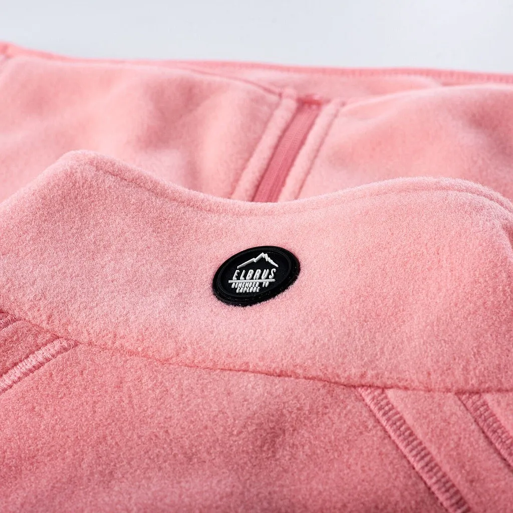 sweatshirt Elbrus Riva Polartec Zip - Flamingo Pink - women´s