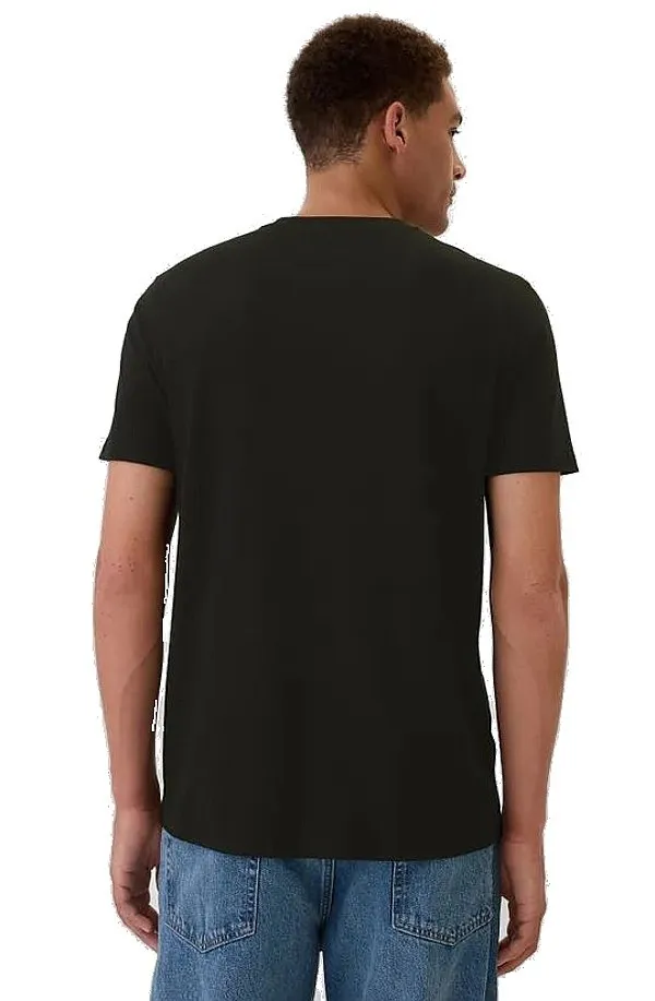 T-Shirt GAP V-Frch Everyday Soft Original Arch - True Black - men´s