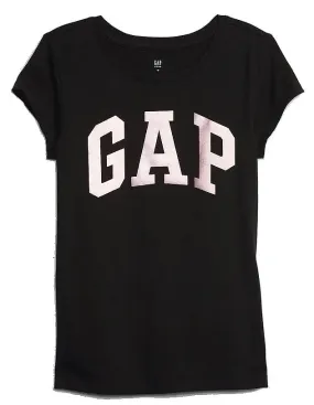 T-Shirt GAP V-HS Value Logo - Black 19 - girl´s