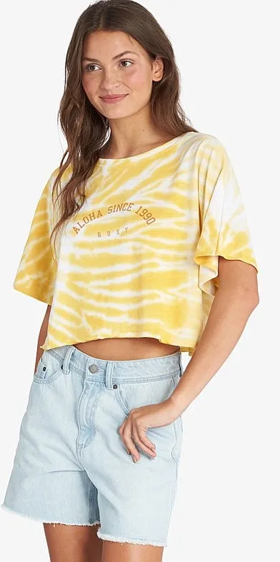 T-Shirt Roxy Aloha Day DSTF - YHV0/Ochre - women´s