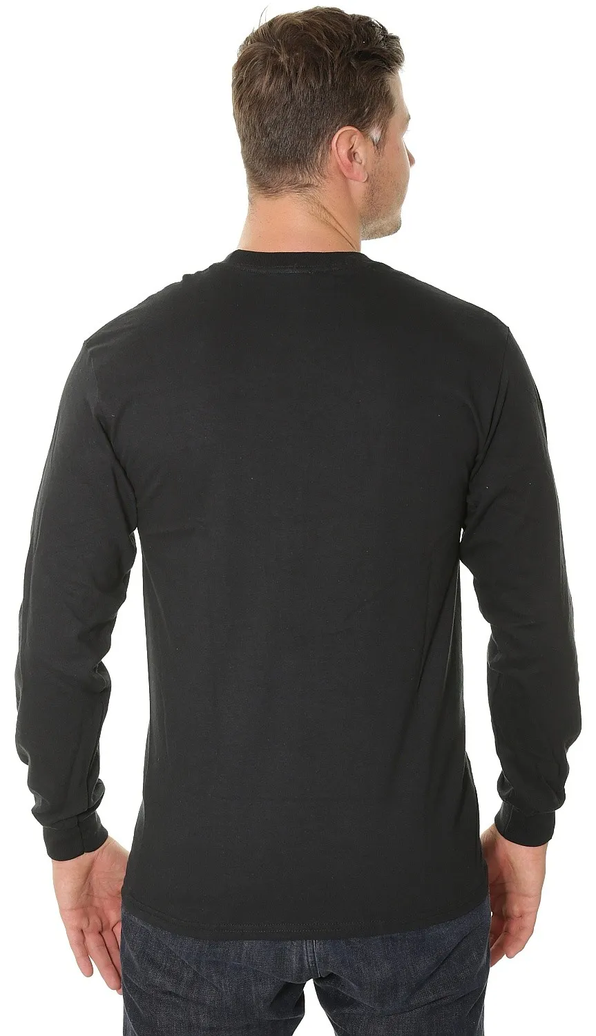 T-Shirt Thrasher Black Light LS - Black - men´s