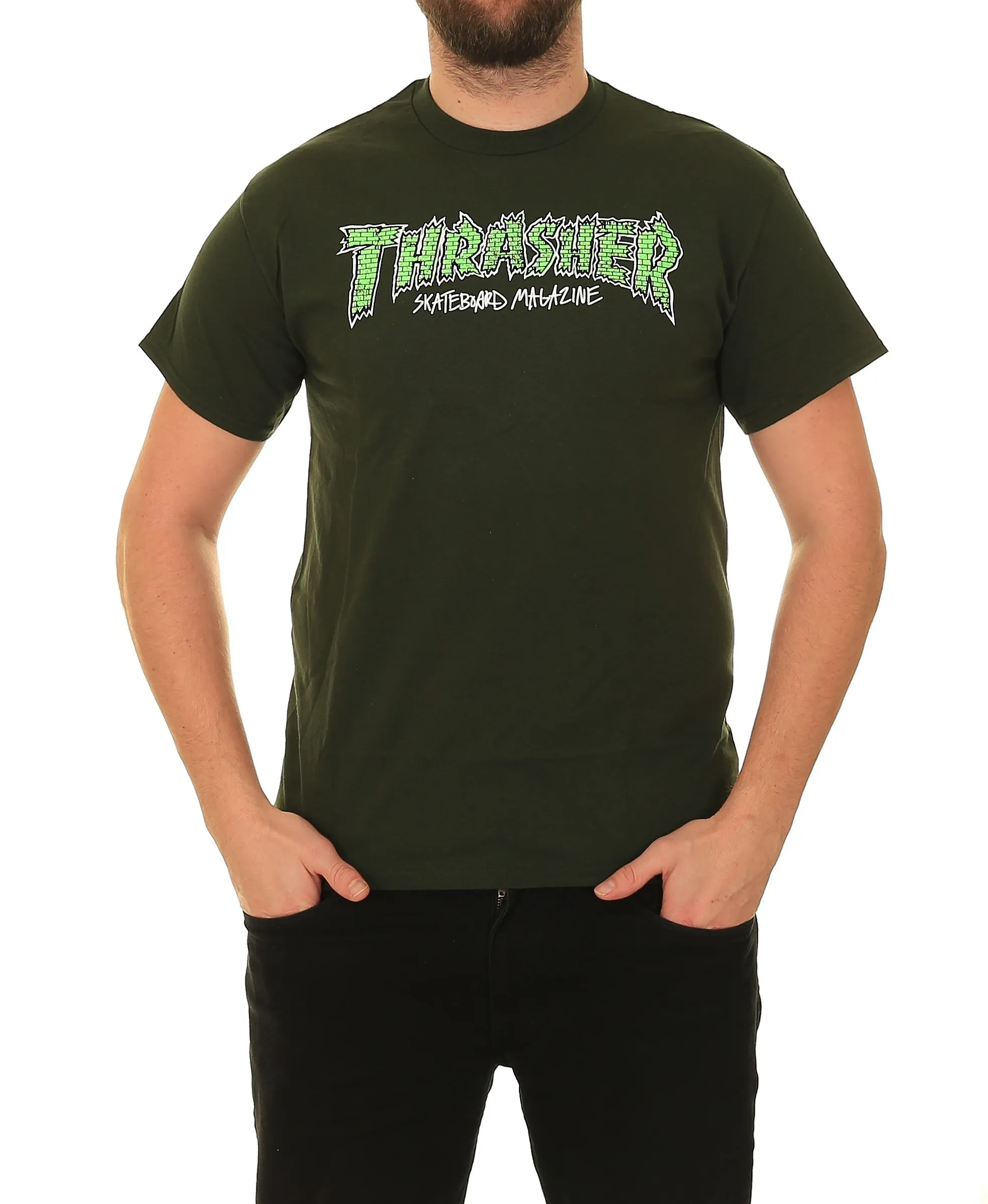 T-Shirt Thrasher Brick - Forest Green - men´s