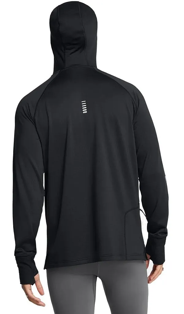 T-Shirt Under Armour Launch Elite Cold Weather Balaclava Hoodie LS - Black/Reflective - men´s