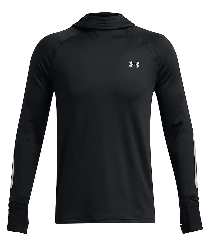 T-Shirt Under Armour Launch Elite Cold Weather Balaclava Hoodie LS - Black/Reflective - men´s