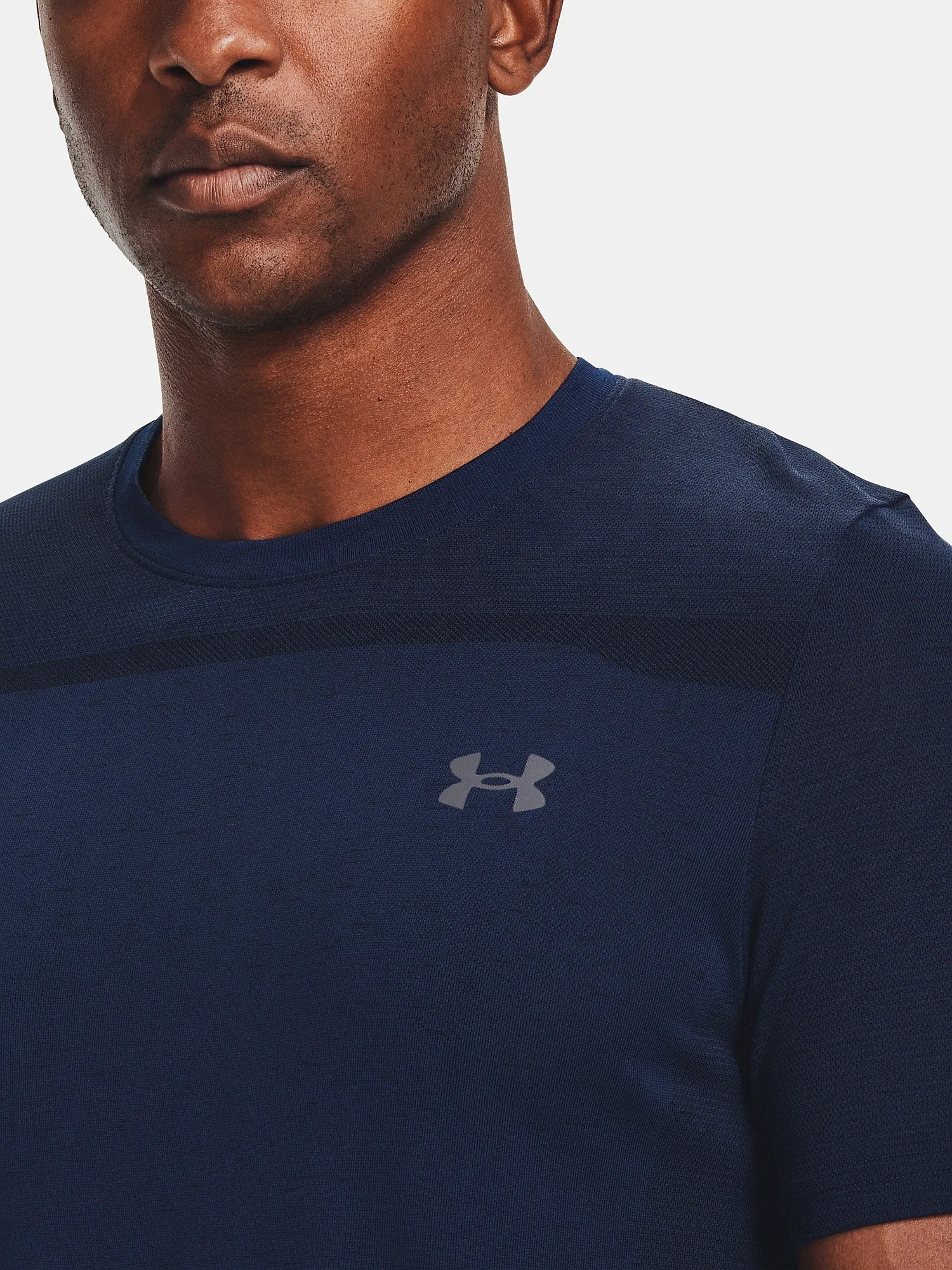 T-Shirt Under Armour Seamless - Academy/Mod Gray - men´s