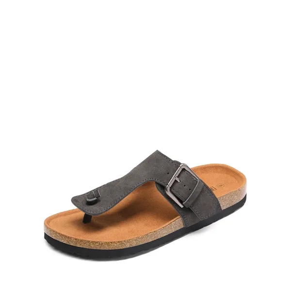 T-Strap Thong Sandals with Flat Sole