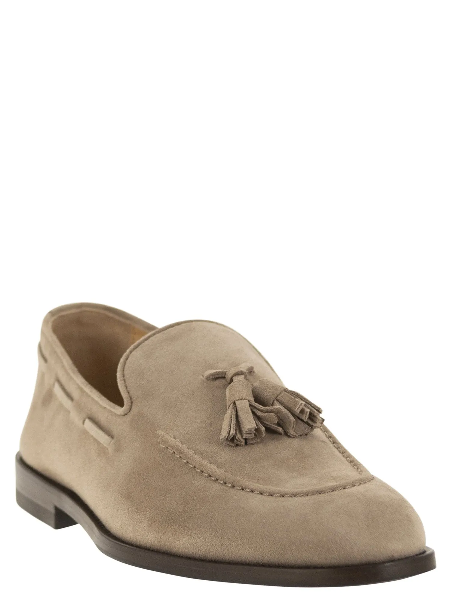 Tasselled Suede Moccasins