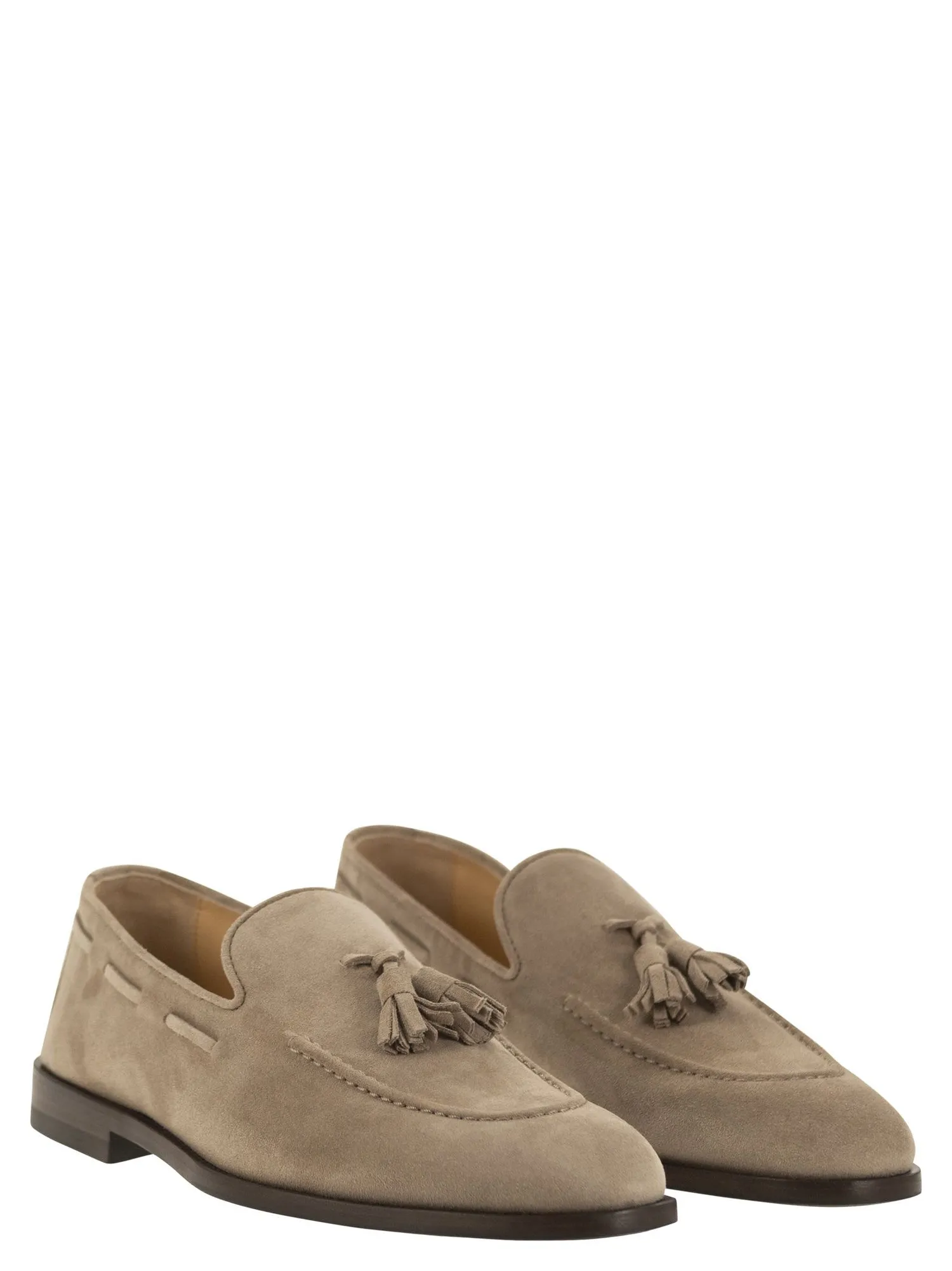 Tasselled Suede Moccasins