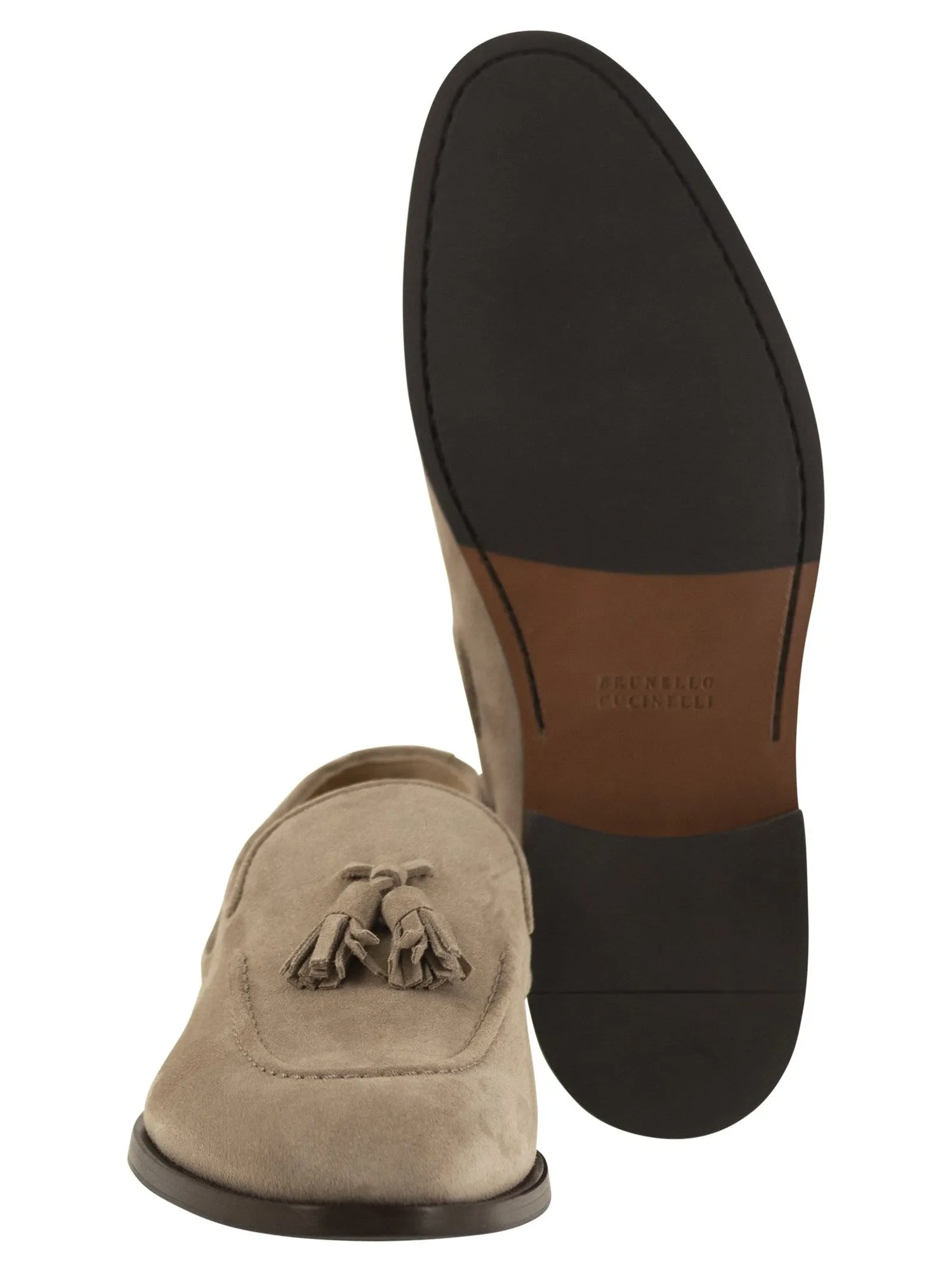 Tasselled Suede Moccasins