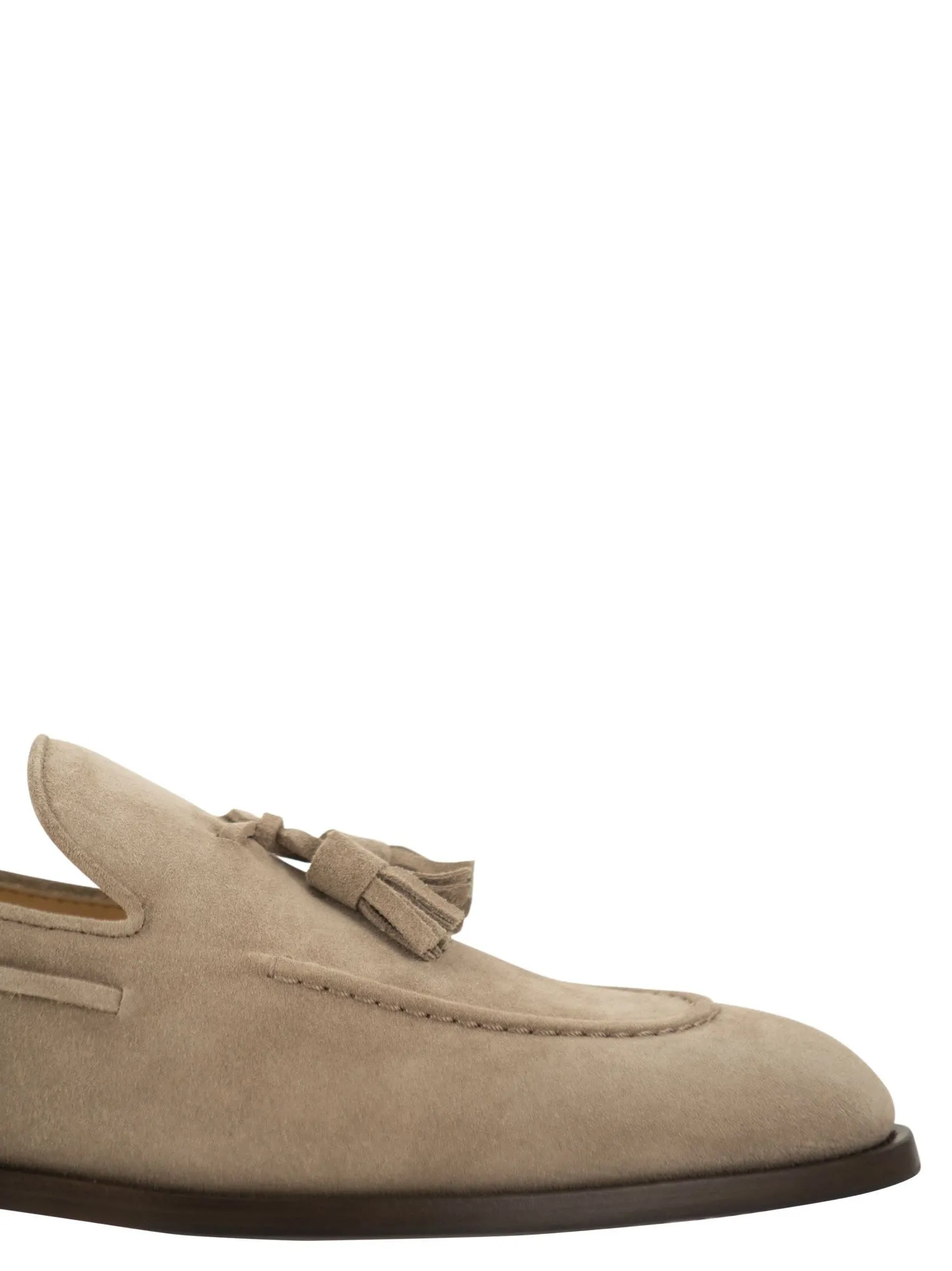 Tasselled Suede Moccasins