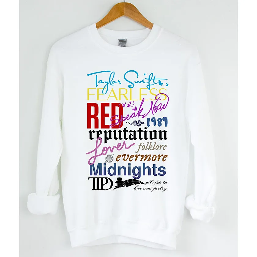 Taylor Swift Eras Crewneck Sweater