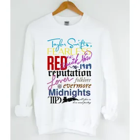 Taylor Swift Eras Crewneck Sweater