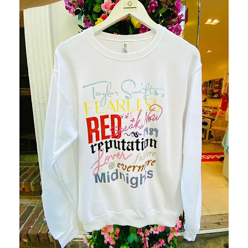 Taylor Swift Eras Crewneck Sweater